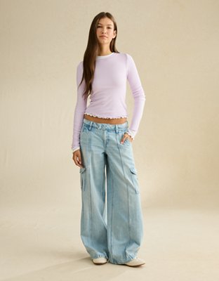 AE Soft & Sexy Waffle Long-Sleeve T-Shirt | American Eagle