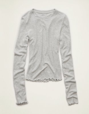 AE Soft & Sexy Waffle Long-Sleeve T-Shirt | American Eagle