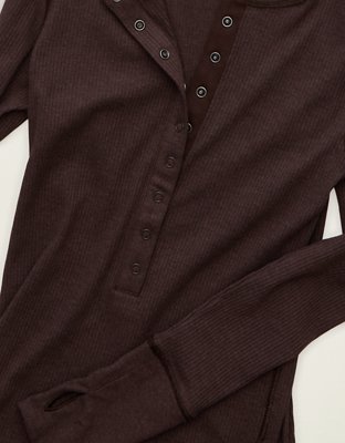 AE Long-Sleeve Henley T-Shirt