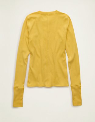 T-shirt henley à manches longues AE
