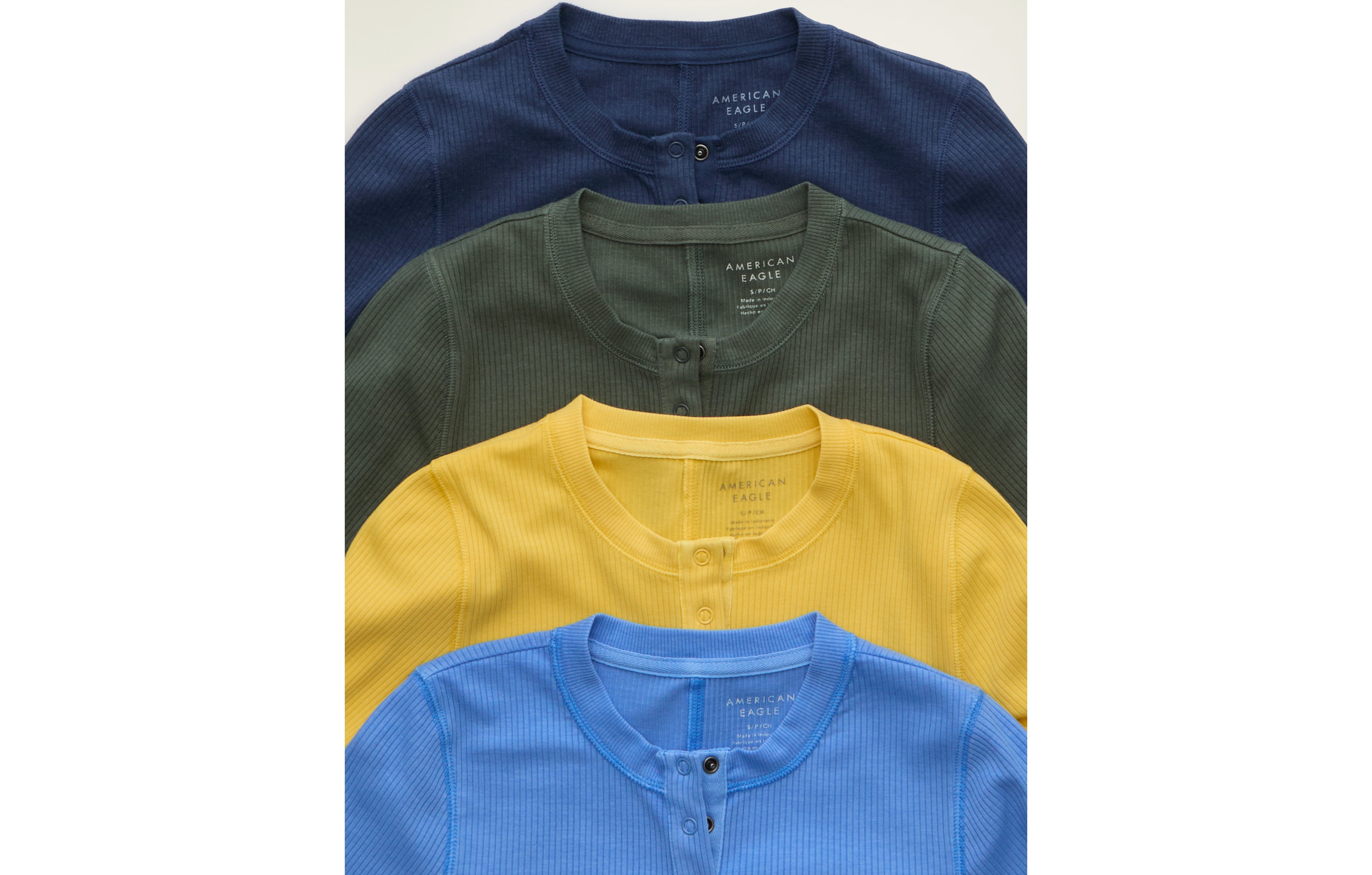 AE Long-Sleeve Henley T-Shirt
