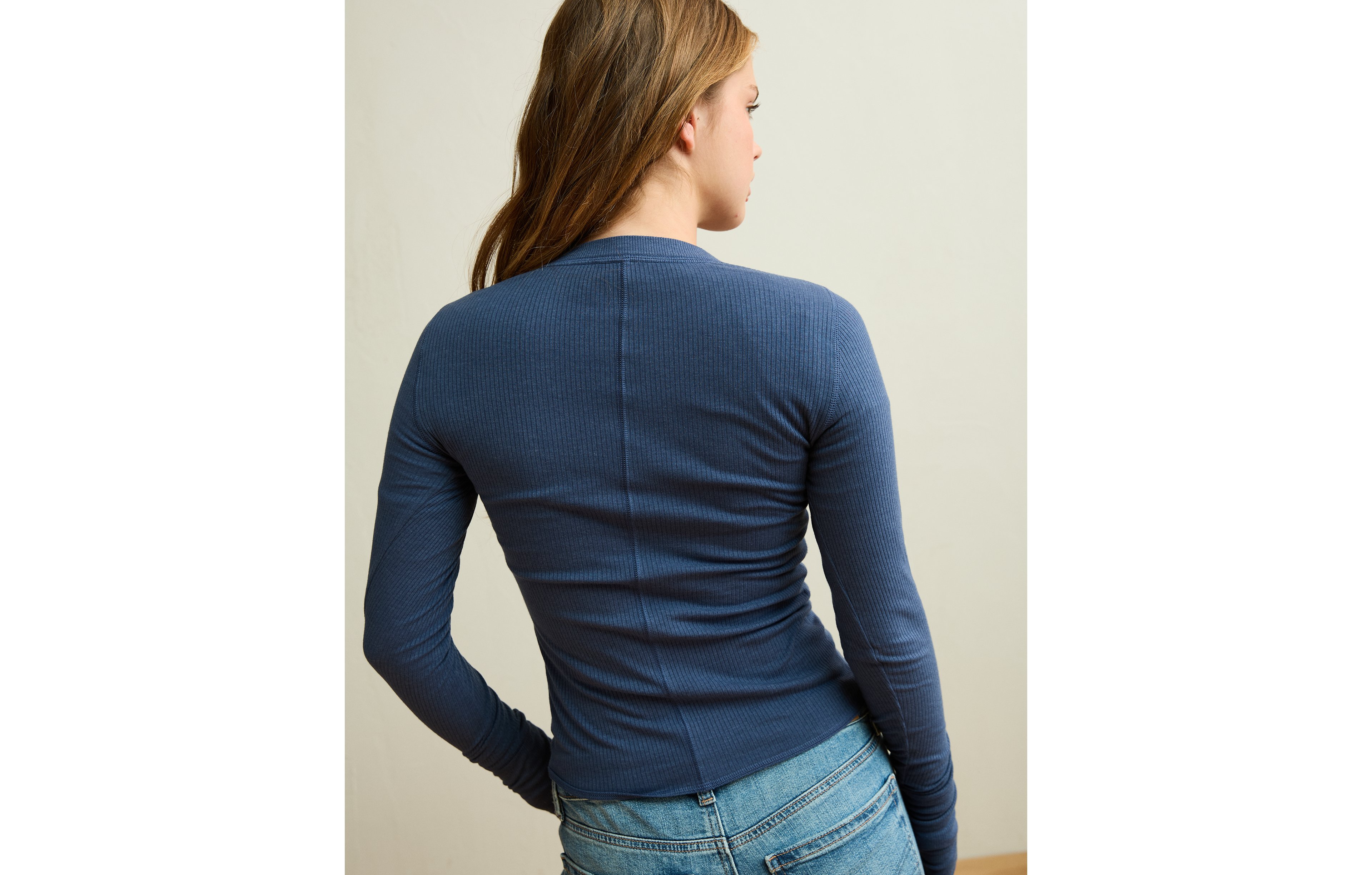 AE Long-Sleeve Henley T-Shirt