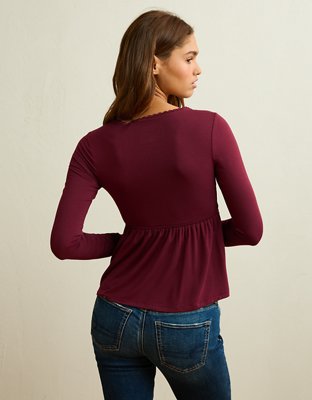 AE Soft & Sexy V-Neck Babydoll T-Shirt