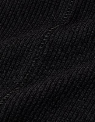 AE Soft & Sexy Waffle Mock Neck Tee