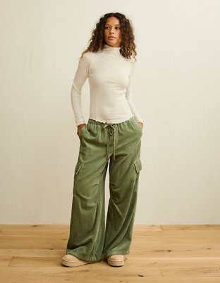 AE Soft & Sexy Waffle Mock Neck Tee