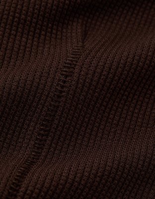 AE Soft & Sexy Waffle Mock Neck Tee