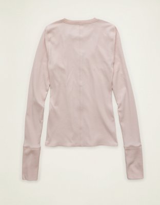 AE Long Sleeve Henley T-Shirt