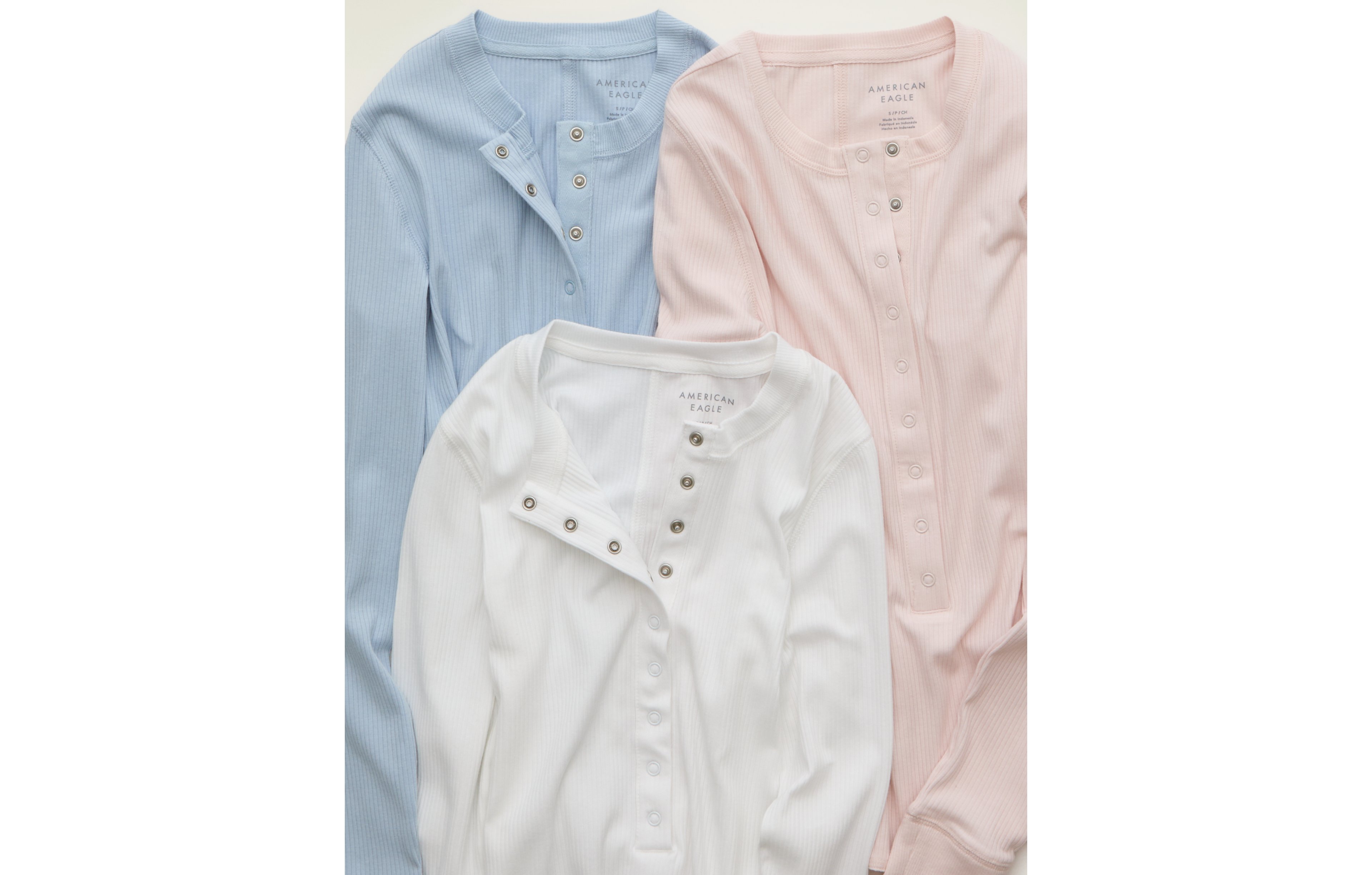 AE Long-Sleeve Henley T-Shirt