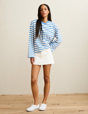 AE Oversized Long-Sleeve T-Shirt | American Eagle