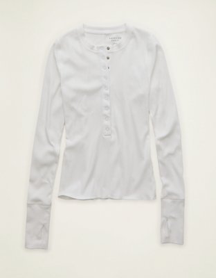 T-shirt henley à manches longues AE