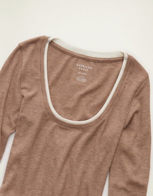 AE Twice As Nice Scoop Neck Cozy T-Shirt