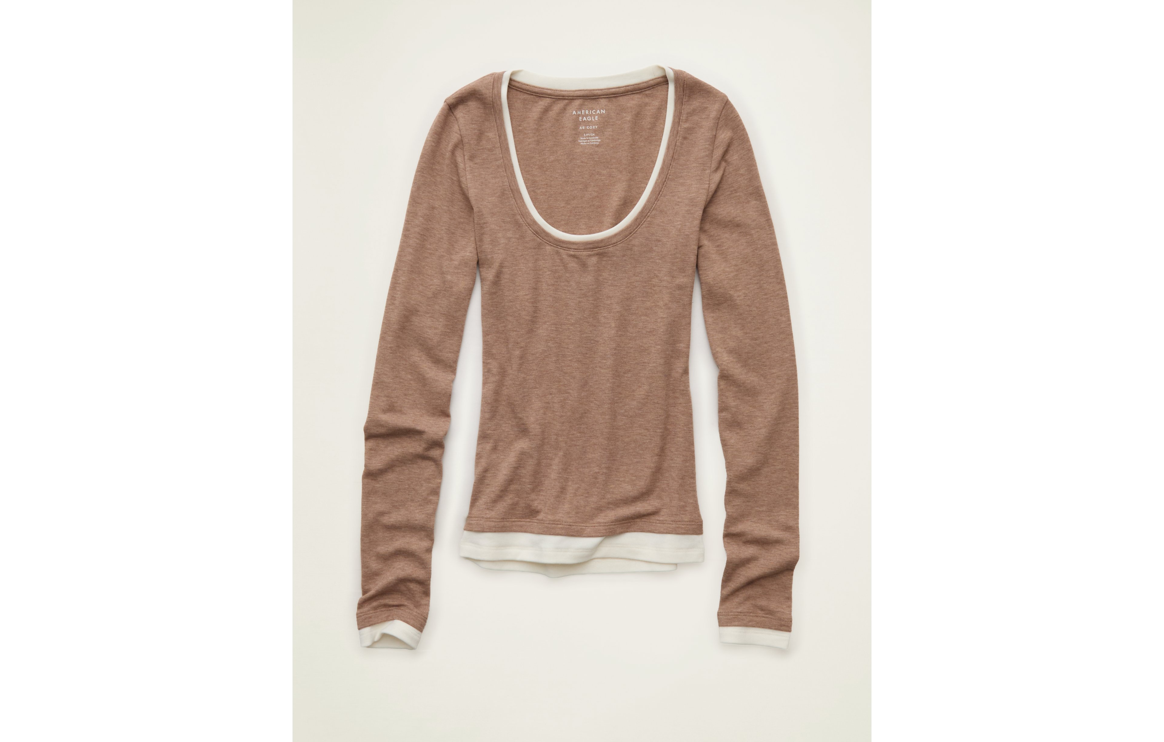 AE Twice As Nice Scoop Neck Cozy T-Shirt