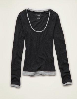 AE Twice As Nice Scoop Neck Cozy T-Shirt