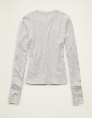 T-shirt henley à manches longues AE