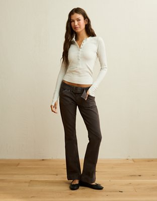T-shirt henley à manches longues AE