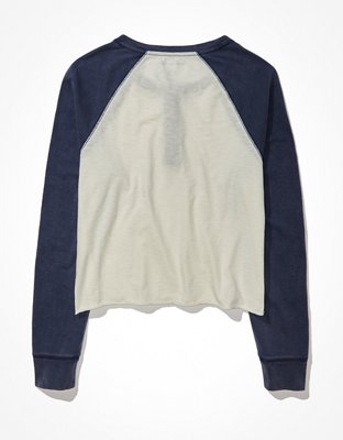 AE Long-Sleeve Henley T-Shirt