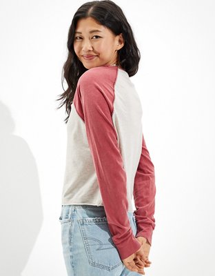 AE Long-Sleeve Henley T-Shirt