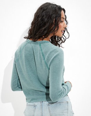 AE Long-Sleeve Henley T-Shirt