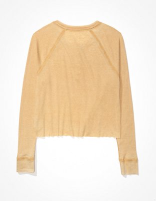 AE Long-Sleeve Henley T-Shirt