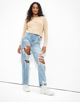 AE Long-Sleeve Henley T-Shirt