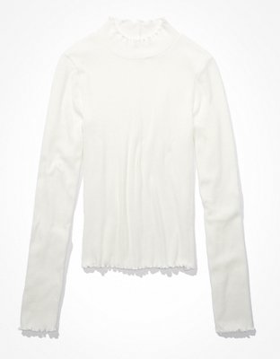 AE Long Sleeve Mock Neck T-Shirt