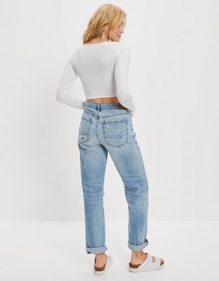 AE Long-Sleeve Button-Up Cinch Tee