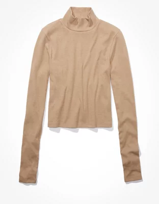 AE Long-Sleeve Mock Neck T-Shirt