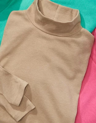 AE Long-Sleeve Mock Neck T-Shirt