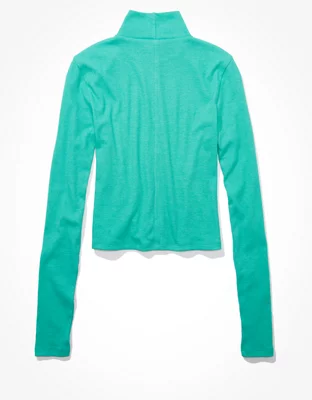 AE Long-Sleeve Mock Neck T-Shirt