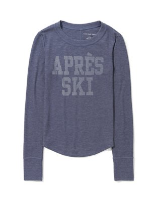 AE Long-Sleeve Graphic Thermal T-Shirt