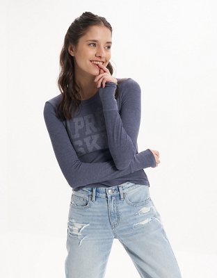 AE Long-Sleeve Graphic Thermal T-Shirt