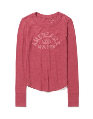 AE Long-Sleeve Graphic Thermal T-Shirt