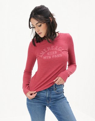 AE Long-Sleeve Graphic Thermal T-Shirt