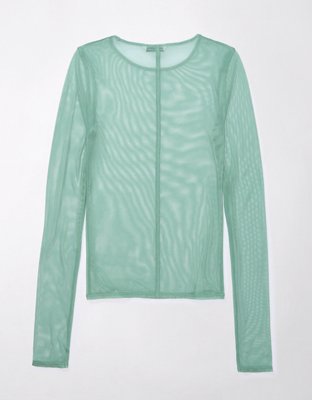 AE Mini Mesh Long-Sleeve Tee