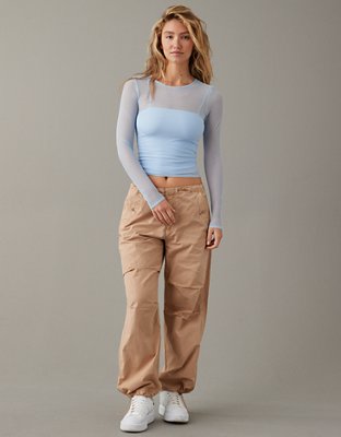 AE Mini Mesh Long-Sleeve Tee