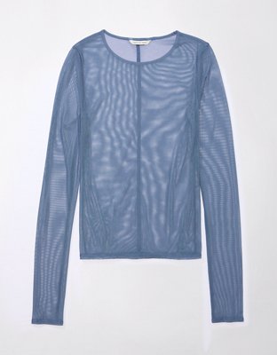 AE Mini Mesh Long-Sleeve Tee