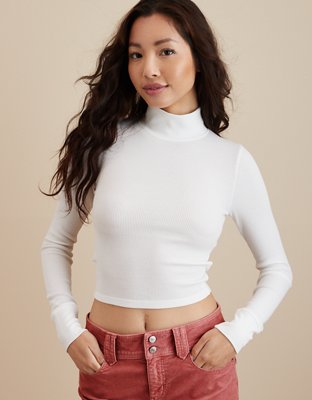 White Crop Top: Buy Long Sleeve Tops for Women