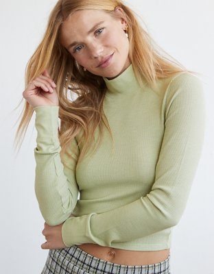 Theo Turtleneck Long Sleeve Top in Organic Bamboo – AYM