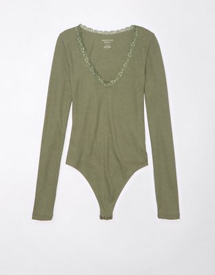  Long Sleeve Lace Bodysuit