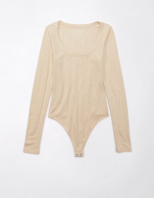 Aerie Ribbed Scoop Neck Bodysuit