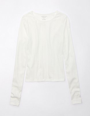 Pointelle Knit Button Up T-Shirt
