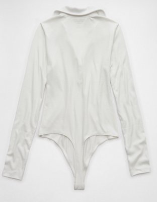 AE Long-Sleeve Collared Bodysuit