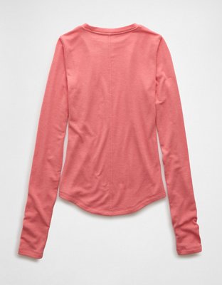 AE Cozy Up Long-Sleeve Layering T-Shirt