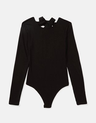 AE Body Manga Larga con Espalda Abierta y Moño