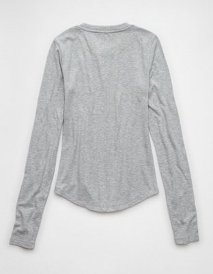 AE Cozy Up Long-Sleeve Layering T-Shirt