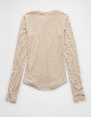 AE Cozy Up Long-Sleeve Layering T-Shirt