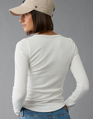 AE Long-Sleeve Henley T-Shirt