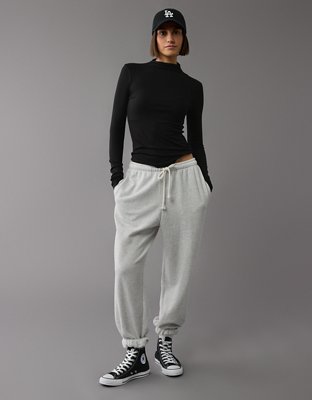 Женские футболки American Eagle AE Soft & Sexy Long-Sleeve Mock Neck T-Shirt — фото 5