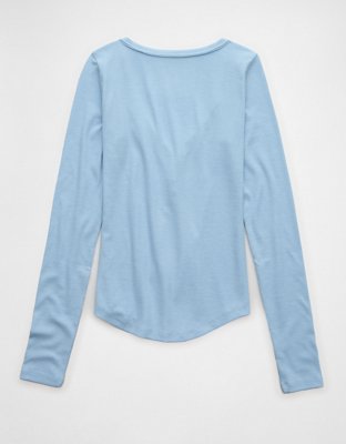 AE Long-Sleeve Henley T-Shirt