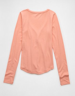 AE Long-Sleeve Henley T-Shirt